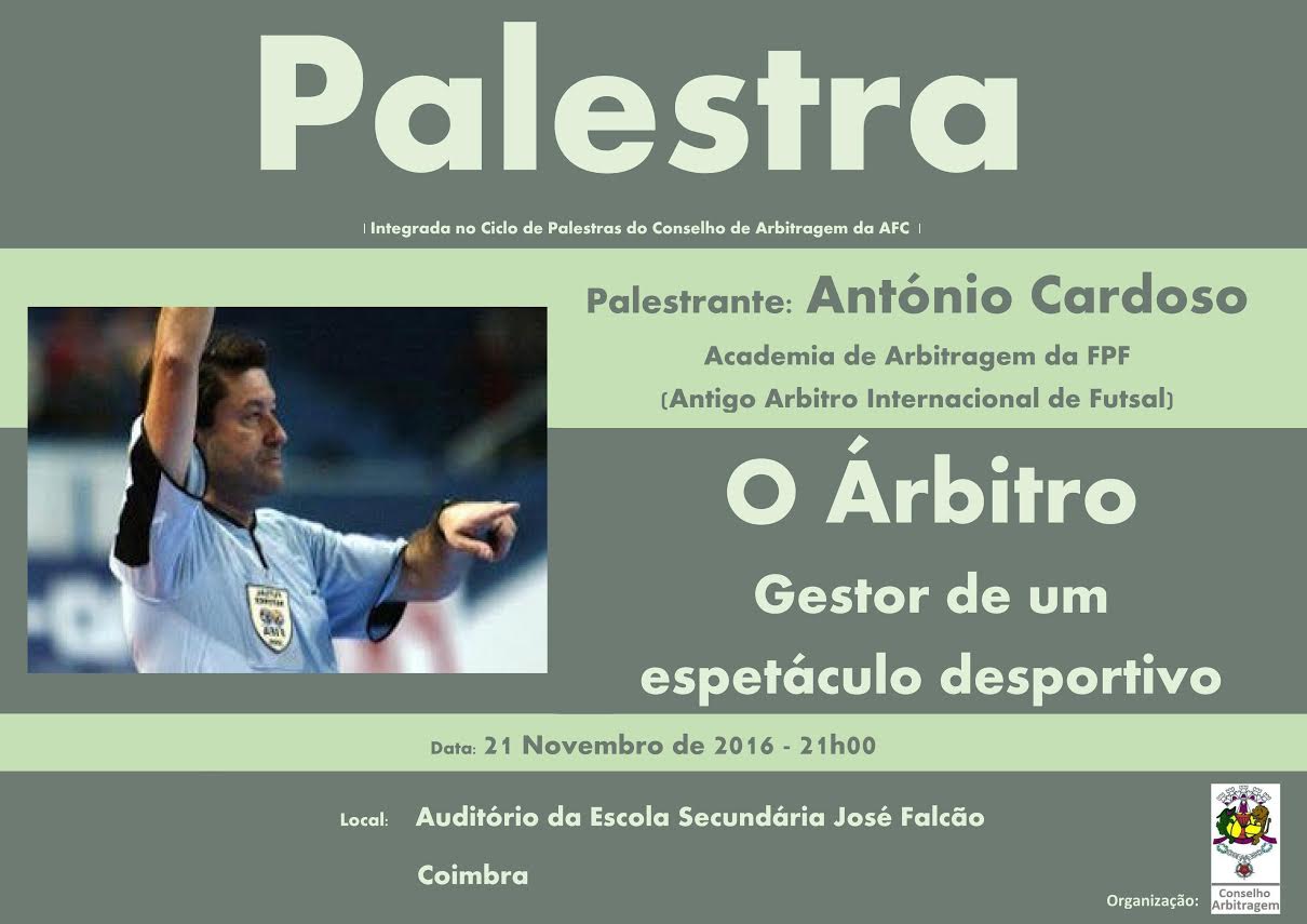 ARBITRAGEM - Palestra com António Cardoso